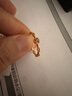 周六福彩宝碧玺黄金足金戒指生日礼物送女友J0212468 约1.87g 14号 实拍图