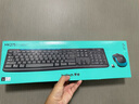 罗技（Logitech）MK275 键鼠套装 无线键鼠套装 办公键鼠套装 全尺寸 商务键鼠套装 带无线2.4G接收器 黑蓝色 实拍图