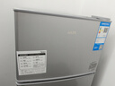 奥克斯小冰箱家用小型迷你冷藏冷冻两用出租房宿舍用节能省电寝室办公室电冰箱 【全国联保】70A186D银【节能省电】 实拍图