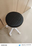 美容院凳子滑轮旋转升降圆凳化妆梳妆凳美发美甲理发椅吧凳大工椅 绅士黑【33cm座面-沙发坐感】 实拍图