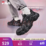 FILA 斐乐猫爪鞋4代女鞋老爹鞋情侣运动鞋复古时尚休闲鞋网面透气 【男款】黑-BK 39 实拍图