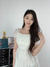 唯一（Winy）一克拉莫桑钻紫藤花纯银项链生日礼物女士吊坠送女朋友老婆首饰品 实拍图