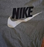 耐克(NIKE)男短袖T恤 纯棉 运动休闲 经典简约AR5005-063调暗灰M 实拍图