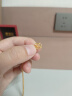 梦金园 黄金项链 足金肖邦链锁骨项链素链女款 送女友老婆生日礼物 45cm 约4.44g 实拍图