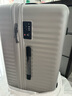 爱可乐（Echolac）超大容量拉杆箱方形旅行箱TSA密码锁箱行李箱PC183K浅灰色26吋 实拍图