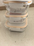 乐扣乐扣（LOCK&LOCK）耐热玻璃保鲜盒微波炉饭盒上班族便当盒水果饭菜保鲜碗三件套 实拍图