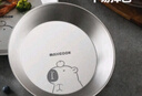 美厨（maxcook）钛净化不锈钢盘碟 盆碟16cm 加厚加宽加深耐摔 卡皮巴拉 MCWA8518 实拍图
