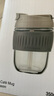 乐扣乐扣（LOCK&LOCK）咖啡杯手持玻璃杯男女学生便携式吸管杯子350ML灰色 LLG689GRY 实拍图