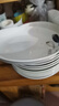 云鸿陶瓷10个盘子陶瓷菜盘子套装餐具组合水果盘家用圆形可爱吃菜碟子 10个盘子双鱼(7英寸) 实拍图