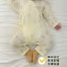 新生婴儿春秋衣服初生连体衣夏季薄款宝宝哈衣无骨和尚服夏天长袖 【烧花透气】樱花粉 59cm 码 8-13斤宝宝 实拍图