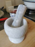 全适大理石捣蒜器蒜臼压蒜器石臼研磨器捣药器胡椒捣料器花岗岩捣姜器 实拍图