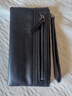 JLFGPJ手包男真皮拉链长款钱包手工大容量休闲头层牛皮手拿包软皮手机包 黑色 实拍图