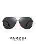 帕森（PARZIN）偏光太阳镜型男经典蛤蟆镜安全驾驶墨镜PZ8131A黑框黑灰片 实拍图