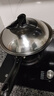 美厨（maxcook）炒锅铁锅 带盖32cm无涂层精铁炒菜锅氮化 燃气电磁炉通用MCC4589 实拍图
