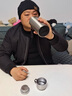 杯鑫格 保温杯316不锈钢全钢大容量保冷男女家用户外水杯子定制刻字LOGO 600ml显示温度本色+独立茶仓 实拍图