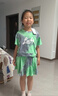 G.duck品牌童装女童套装夏季套裙儿童夏装短袖T恤半身裙子两件套中大童 绿色 140 实拍图