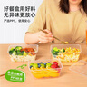 特美居（temeiju）一次性饭盒长方形透明塑料快餐盒加厚带盖打包盒餐具50套装1000型 实拍图