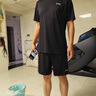 李宁运动套装男夏季新款速干短裤冰丝短袖健身夏装跑步运动服T恤套装 速干组合装-黑色速干衣+速干短裤 L /175(125-145斤) 实拍图
