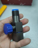 潜水艇（Submarine）角阀全铜主体 三角阀 马桶水槽面盆水阀 冷热区分4分四分陶瓷阀芯 黄铜枪灰【1冷1热】4分出水 实拍图
