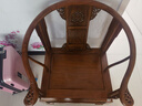 善匠良品 红木家具非洲花梨（学名：刺猬紫檀）皇宫椅子三件套实木沙发圈椅组合太师椅 皇宫椅单把( 无坐垫) 实拍图