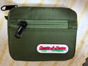熊游客多功能金属扣零钱包尼龙防水卡包男女钥匙迷你袋挂包男ins斜跨包 军绿色 实拍图