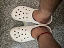 crocs卡骆驰洞洞鞋贝雅男鞋女鞋轻便耐磨一脚蹬拖鞋休闲鞋|10126 白-100 41 /42(260mm) 实拍图