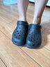 卡骆驰（crocs）男女泡芙洞洞鞋户外休闲时尚厚底一脚蹬沙滩鞋 207521-001 37-38 实拍图