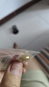 行金银中黄金耳钉足金经典简约小圆珠耳饰送女友送圣诞节礼物 光珠耳钉约0.32克  多退少补 小圆珠约3mm 实拍图
