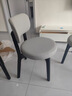 致喜北欧实木餐椅家用简约餐桌椅奶油风靠背座椅软包椅子久坐舒服餐椅 黑色实木框架-浅灰色猫爪皮 实拍图