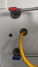 潜水艇（Submarine）全通径大流量球阀全铜主体壁挂炉燃气热水器球阀角阀4/6分四分 【全新升级-枪灰】1冷+1热 实拍图