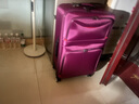 竹貂行李箱耐磨牛津布28英寸大容量男拉杆箱女万向轮旅行箱密码箱皮箱 紫色-耐磨牛津布 28英寸 【大尺寸，长期出行选择】 实拍图