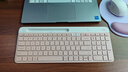 罗技（Logitech）K580无线蓝牙超薄静音键盘 办公键盘笔记本电脑手机Mac平板ipad键盘双模外接键盘薄膜便携多屏家用 超薄键盘-茱萸粉 实拍图