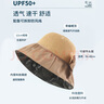 FitonTon遮阳帽子女全顶防晒帽黑胶防紫外线太阳帽夏加宽帽檐户外百搭草帽 实拍图