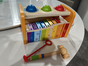 Hape敲琴台  木质手敲琴彩球敲敲乐音乐启蒙游戏盒  益智玩具儿童礼物 早旋律敲琴台 E0305 1-3Y 实拍图