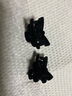 高级感丝绒蝴蝶结小抓夹刘海发夹复古公主夹子头饰女小号碎发夹女 黑色【一对】植绒蝴蝶结 实拍图