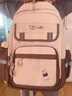 EKK日本进口名牌中学生护脊减负书包初中女生高中生小学3-6年级男大 咖配米黄丝印款 荷叶防泼水面料 实拍图