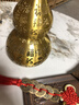 黄铜百福葫芦摆件开口铜葫芦挂件空心葫芦福字葫芦镇宅风水客厅 10CM百福葫芦【赠底座+五帝钱】 实拍图