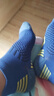 肌动（MUSCLESWING） 马拉松专业运动短袜子毛巾底防滑跑步袜男女短筒速干篮球训练袜 藏青3双装 S码（35-39） 实拍图