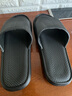 安尚芬拖鞋男士夏季新款室内家居简约轻便洗澡防滑踩屎感情侣凉拖鞋女 黑色 46-47 适合45-46（内长280MM） 实拍图