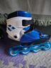 乐秀（ROADSHOW）轮滑鞋溜冰鞋碳纤花式儿童速桩旱冰鞋速滑专业平花男女KX4滑冰鞋 蓝色单鞋 M (中码33-35#) 实拍图