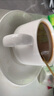友来福陶瓷咖啡杯 欧式简约白色拉花咖啡杯套装220ml大容量马克杯 实拍图