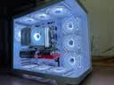 丛林豹棱镜4pro升级6pro 机箱风扇12CM散热风扇神光同步5V3针ARGB幻彩温控12厘米4pin pwm海景房风扇静音 棱镜6 max【白色正叶】 实拍图
