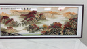 墨派新中式客厅装饰画沙发背景墙挂画办公室山水画横幅手绘国画壁画 鸿运当头 160*60cm/实木框+喷绘(适合2.0米沙发) 实木边框 实拍图