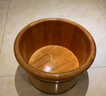 泡脚桶木桶加厚橡胶木足浴盆家用脚盆实木保温木质足浴桶 橡胶木25圆边+按摩器+盖+艾草 实拍图