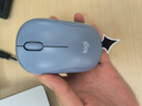 罗技（Logitech）M221 轻音鼠标 无线鼠标 办公鼠标 对称鼠标 带无线微型接收器 雾霭蓝 实拍图