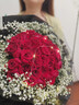 幽客玉品鲜花速递红玫瑰花束表白送女友老婆生日礼物全国同城配送 33朵红玫瑰花束—女神款 实拍图