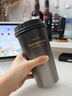 星巴克（Starbucks）咖啡宝藏系列流金款推盖不锈钢桌面杯子430ml保温水杯父亲节礼物 实拍图
