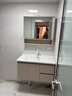 东鹏浴室柜陶瓷一体盆洗手盆柜组合一体盆洗漱台洗手台浴室柜一体盆 折叠隐藏智能镜柜-90cm 实拍图