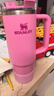 STANLEY巨无霸吸管杯水杯保温杯大容量办公车载不锈钢杯子887ML-芍药粉 实拍图