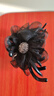 默研（MOYAN）满钻太阳花抓夹后脑勺专用气质发夹盘发神器夹子头饰发饰 黑色花朵水钻抓夹 A29-306 实拍图